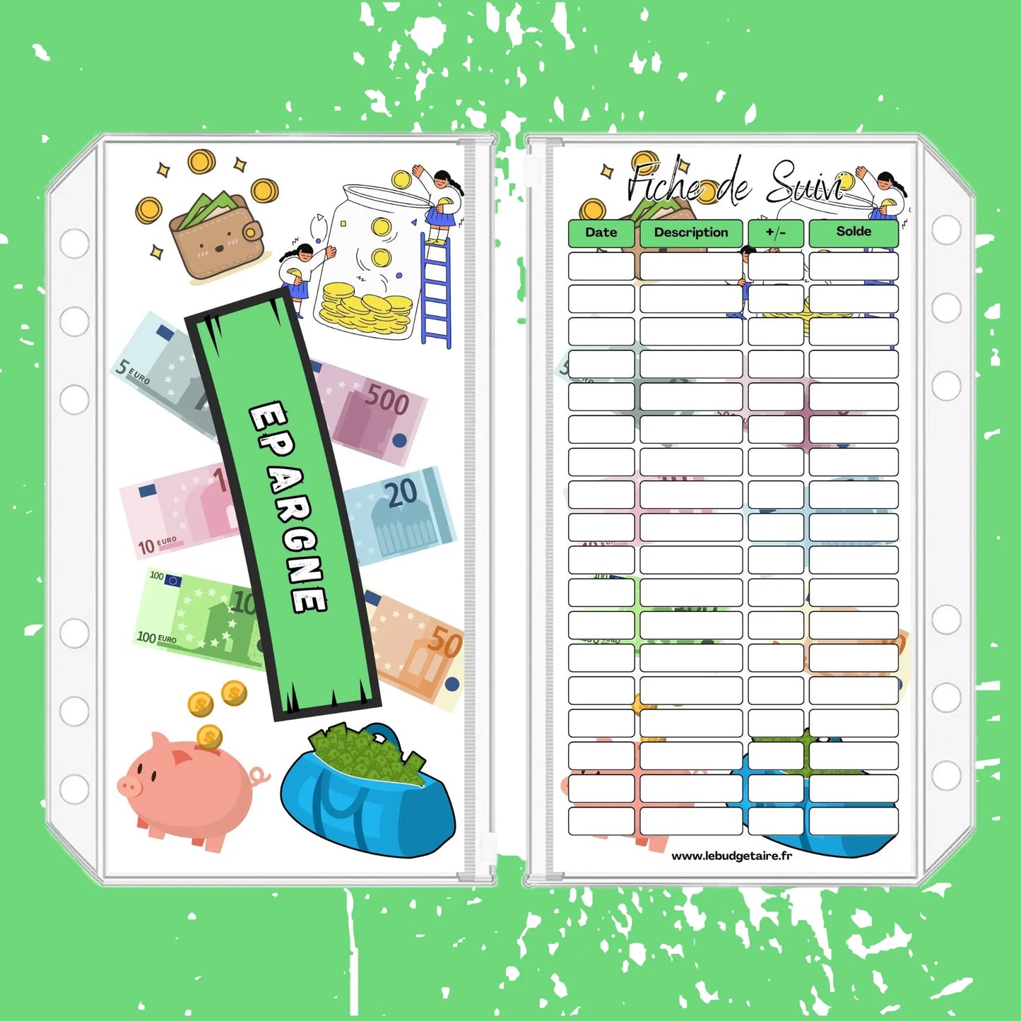 Enveloppe budget stylisée "Epargne"