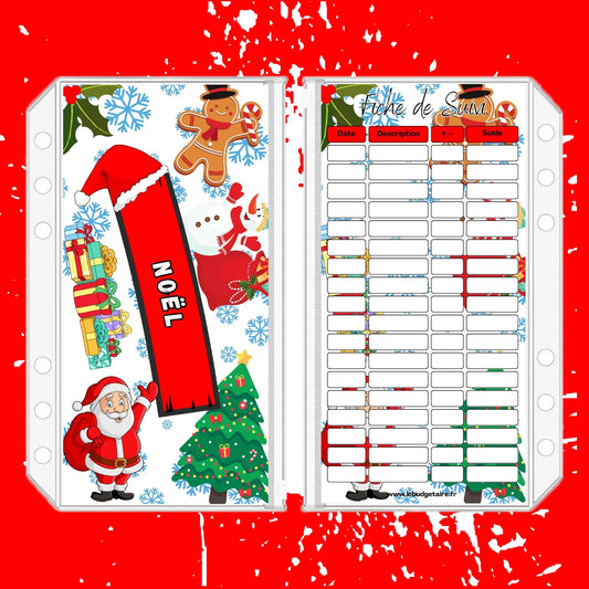 Enveloppe budget stylisee "Noël"