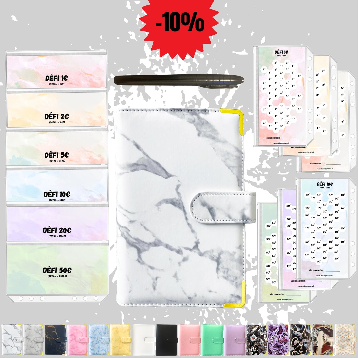 Pack Defi marbre blanc