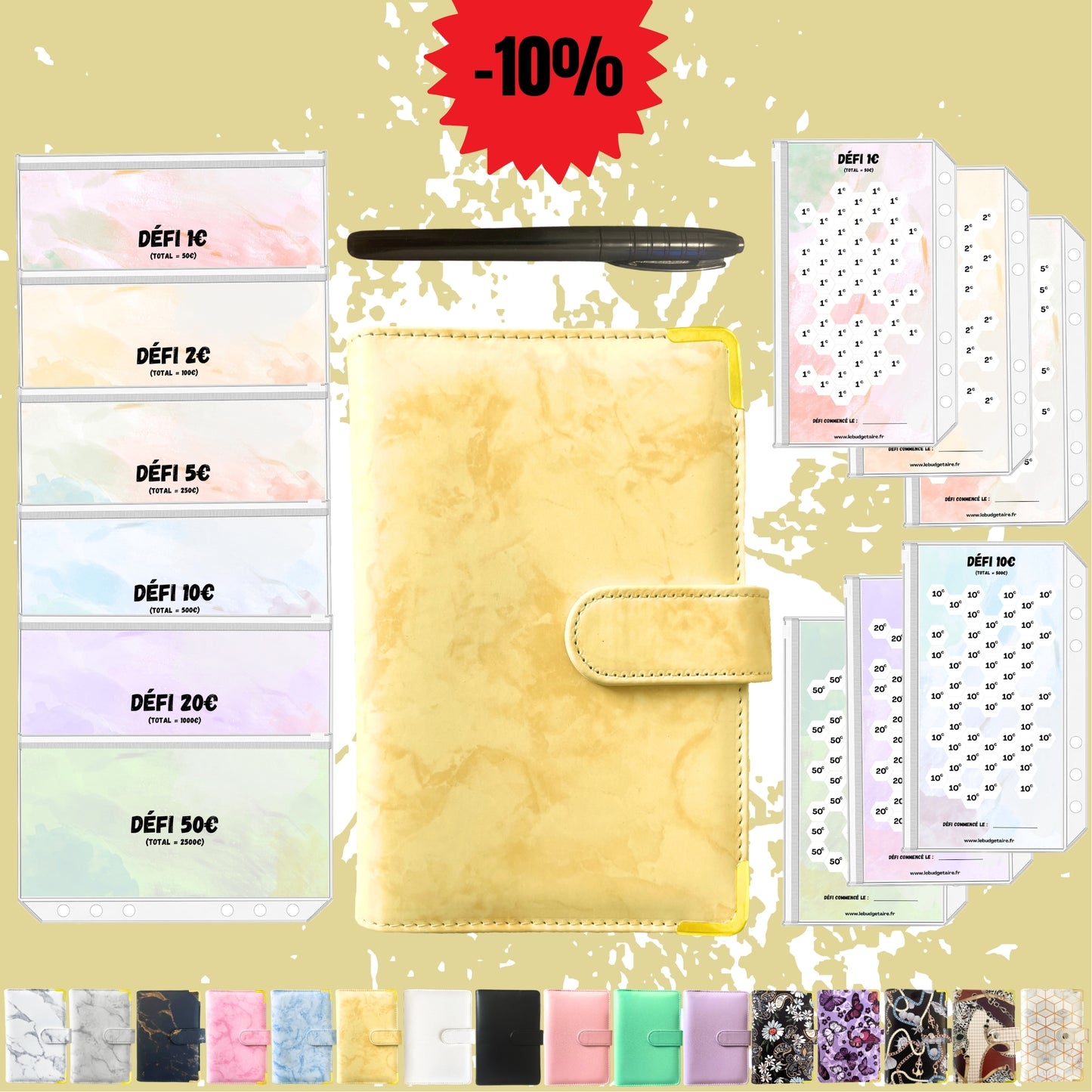 Pack Defi marbre jaune