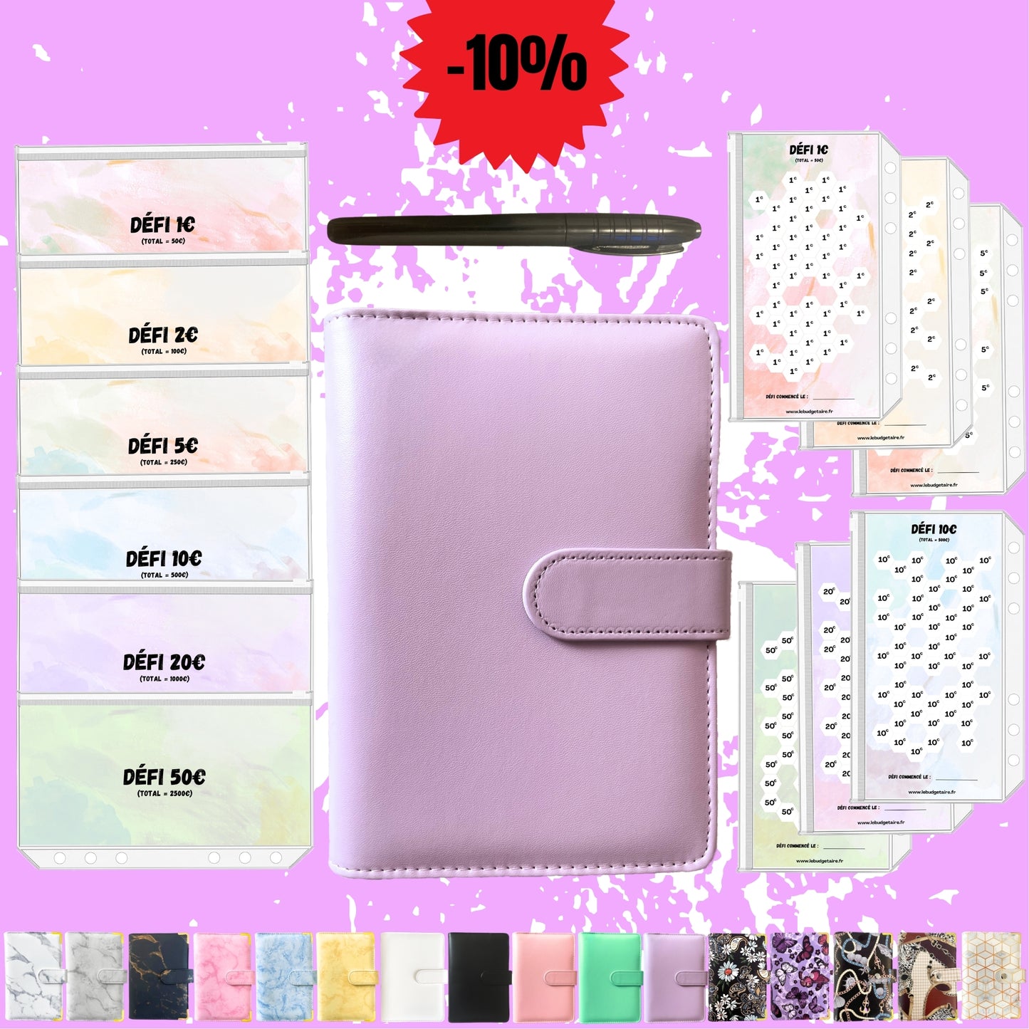 Pack Defi uni violet